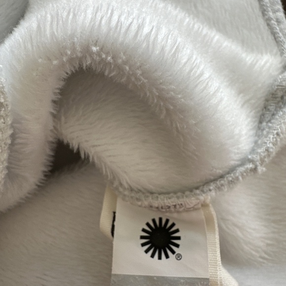 UGG Gray Funnel Neck Pullover Sweatshirt Pockets Fleece Lined 3/4 Sleeve XS/S - Picture 11 of 13